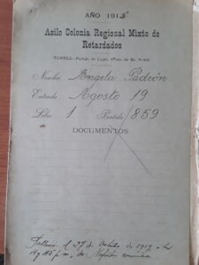 Datos de ingreso de pacientes